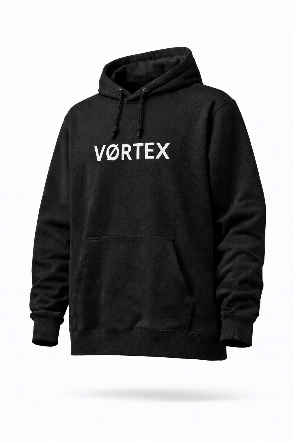 Sudadera capucha negra VØRTEX – CLASSIC