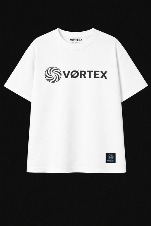 Camiseta oversize blanca VØRTEX - CLASSIC