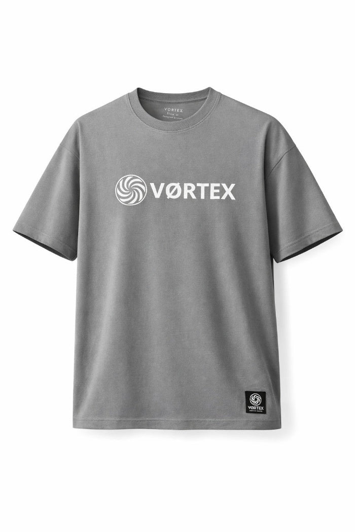 Camiseta oversize gris VØRTEX - CLASSIC