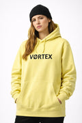 Sudadera capucha amarilla VØRTEX – CLASSIC
